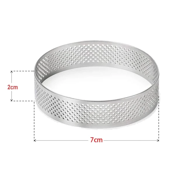 5Pcs Circular Tart Ring Dessert Stainless Steel Perforation Fruit Pie Quiche Cake Mousse Mold Kitchen Baking Mould
5Pcs Circular Tart Ring Dessert Stainless Steel Perforation Fruit Pie Quiche Cake Mousse Mold Kitchen Baking Mould