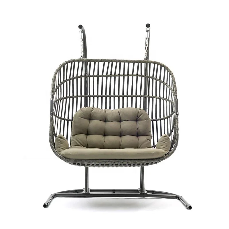 Double-Seater Hanging Chairs with Foldable Basket Modern 2-Seat Wicker Swings KD Outdoor Furniture Garden Patio Seating
Double-Seater Hanging Chairs with Foldable Basket Modern 2-Seat Wicker Swings KD Outdoor Furniture Garden Patio Seating