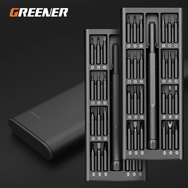 GREENER 63 In 1 Screwdriver Set Magnetic Screw Driver Kit Bits Recision Electric Xiaomi Iphone Computer Tri Wing Torx
GREENER 63 In 1 Screwdriver Set Magnetic Screw Driver Kit Bits Recision Electric Xiaomi Iphone Computer Tri Wing Torx