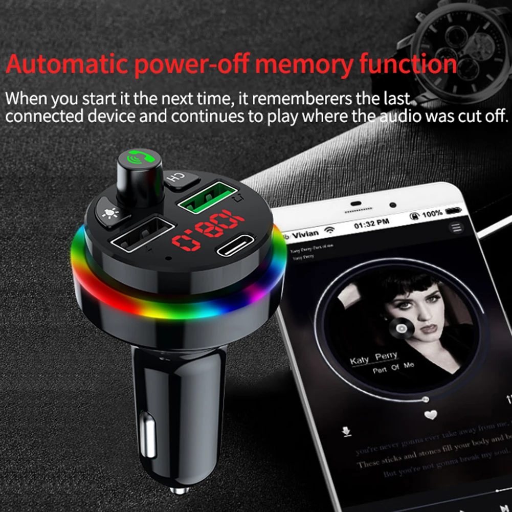 Trim FM Transmitter 1pcs 2USB AUX Accessory Adapter Car Charging Hands-Free MP3 Multi-Function Stereo Bluetooth
Trim FM Transmitter 1pcs 2USB AUX Accessory Adapter Car Charging Hands-Free MP3 Multi-Function Stereo Bluetooth