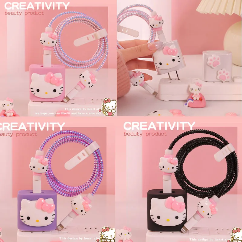 Anime Sanrios Cartoon Kt Cat Charger Protective Case Usb Mobile Phone Data Cable Protective Sleeve for Iphone 12 20W Gift Toy
Anime Sanrios Cartoon Kt Cat Charger Protective Case Usb Mobile Phone Data Cable Protective Sleeve for Iphone 12 20W Gift Toy