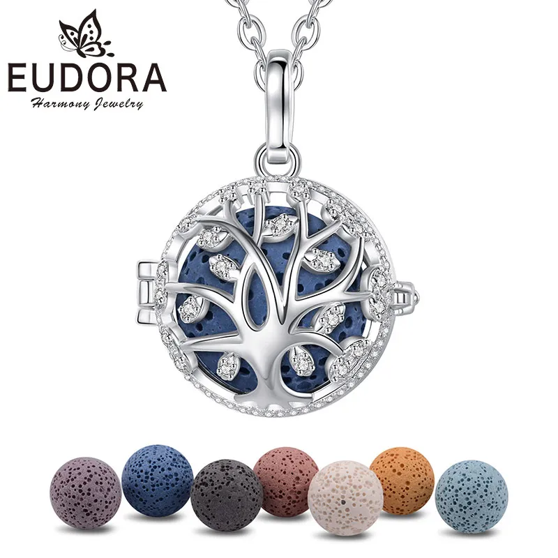 Ожерелье Eudora с деревом жизни, простое ювелирное изделие с подвеской в виде клетки для ароматерапии из белого циркония, 18 мм
Ожерелье Eudora с деревом жизни, простое ювелирное изделие с подвеской в виде клетки для ароматерапии из белого циркония, 18 мм