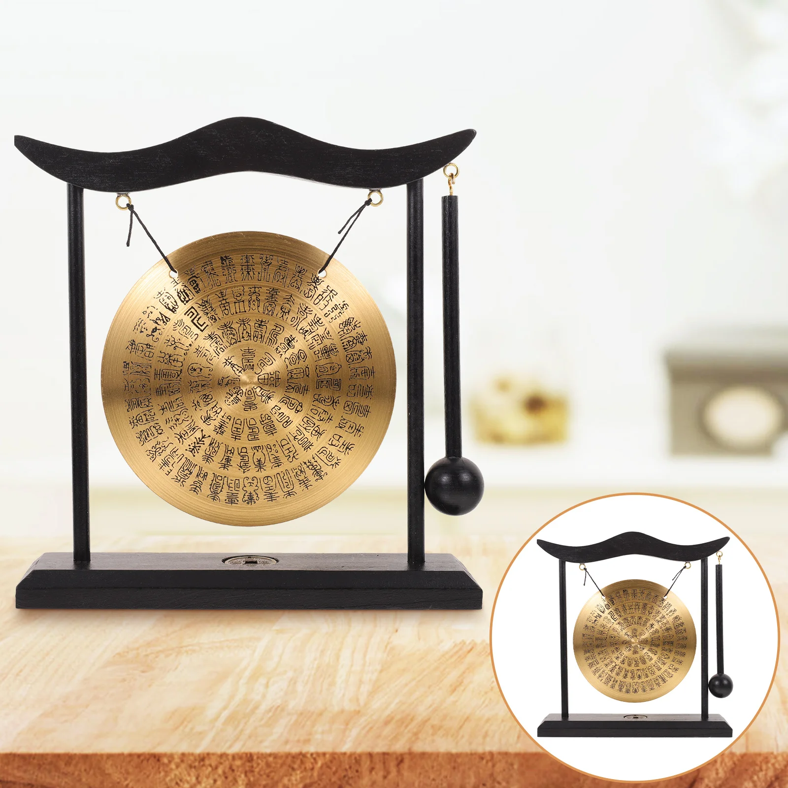 Gong Desktop Chinese Table Zodiac Desk Ornament Bell Copper Zen Percussion Meditation Instruments Home Traditional Gongs Metal 
Gong Desktop Chinese Table Zodiac Desk Ornament Bell Copper Zen Percussion Meditation Instruments Home Traditional Gongs Metal
