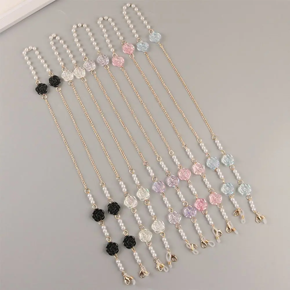 Fashion Pearl Neck Strap Rose Flower Glasses Chain Mask Chain Hanging Rope Lanyards
Fashion Pearl Neck Strap Rose Flower Glasses Chain Mask Chain Hanging Rope Lanyards