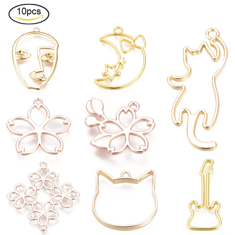 10PCS Rack Plating Alloy Open Back Bezel Pendants Rose Flower Jewelry Gold For Jewelry Diy Making 22x21x1mm
10PCS Rack Plating Alloy Open Back Bezel Pendants Rose Flower Jewelry Gold For Jewelry Diy Making 22x21x1mm