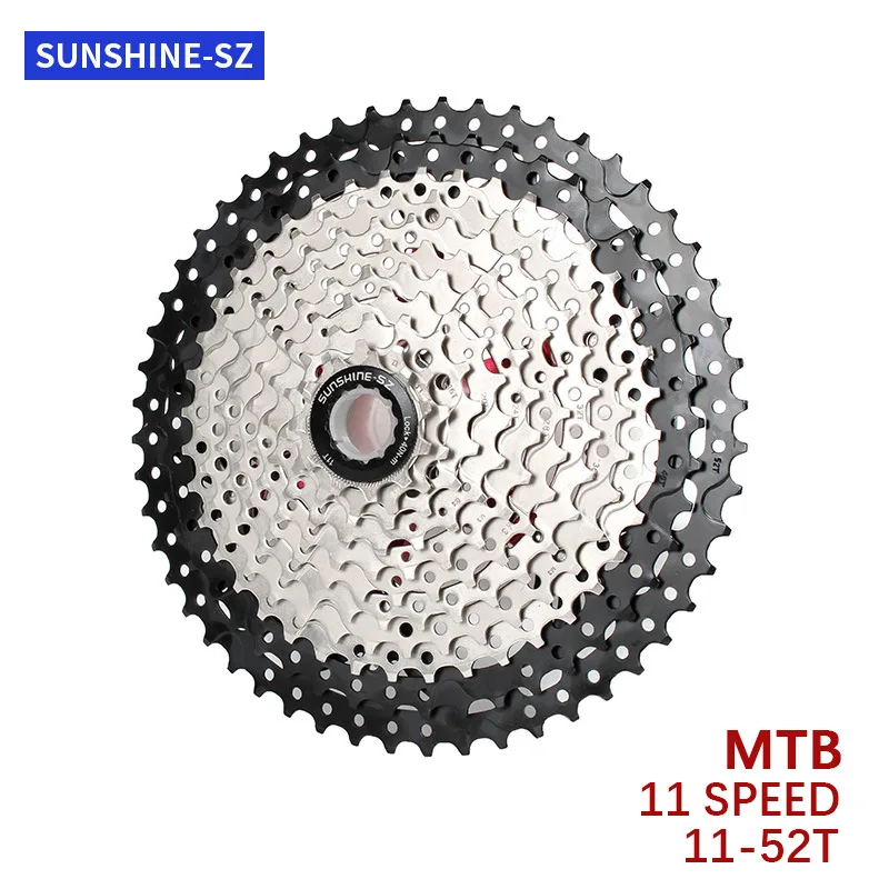 Кассета Sunshine 11 скоростей, 11 в, свободное колесо 52T, кассета для горного велосипеда, Звездочка для шоссейного велосипеда, велосипедные аксесс...
Кассета Sunshine 11 скоростей, 11 в, свободное колесо 52T, кассета для горного велосипеда, Звездочка для шоссейного велосипеда, велосипедные аксесс...