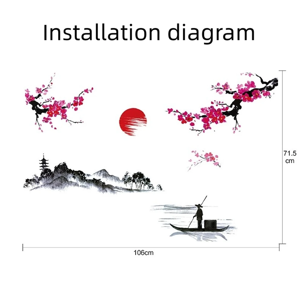 Art Decals Home Wall Stickers Smooth Wedding Decor Chinese Style PVC Plum Flower Removable Romantic Self-adhesive
Art Decals Home Wall Stickers Smooth Wedding Decor Chinese Style PVC Plum Flower Removable Romantic Self-adhesive