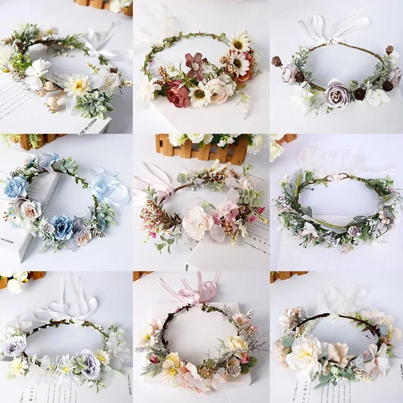 1Pcs Bride To Be Bride Team Bride Flower Hairband Wedding Decoration Bachelorette Party Floral Garland Wreath Hair Accessories
1Pcs Bride To Be Bride Team Bride Flower Hairband Wedding Decoration Bachelorette Party Floral Garland Wreath Hair Accessories