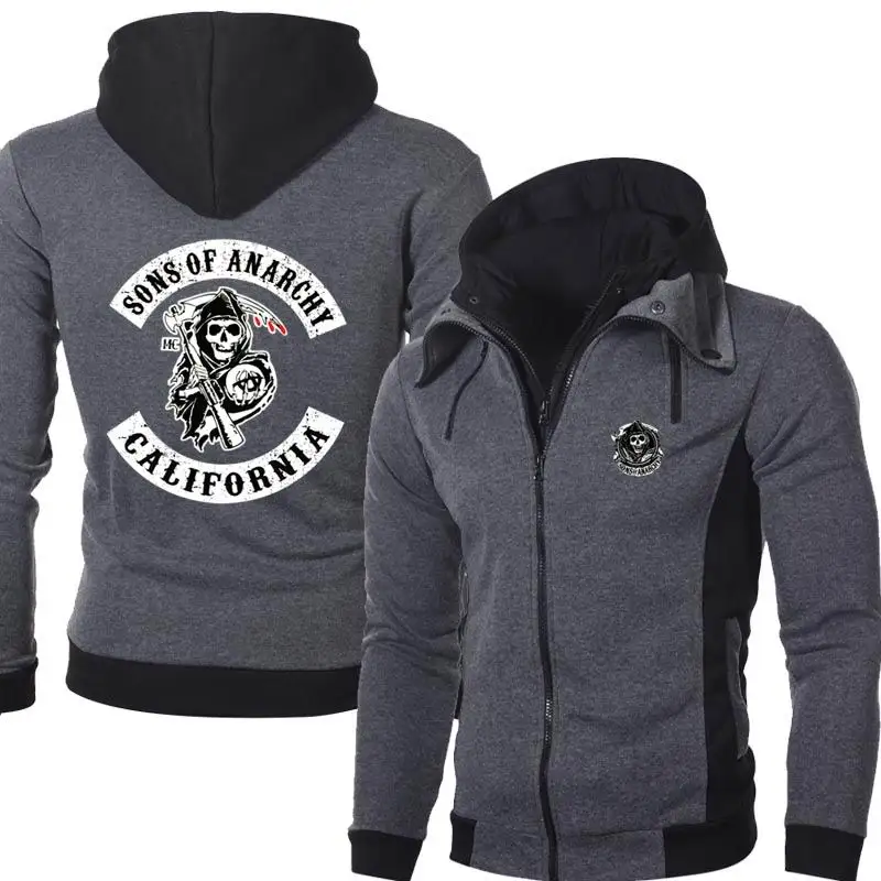 Sons OF Anarchy Logo New Spring Autumn Men's Outdoor Casual Male Jackets Warm Hoodies High Quality Harajuku Sweatshirts Outwear
Sons OF Anarchy Logo New Spring Autumn Men's Outdoor Casual Male Jackets Warm Hoodies High Quality Harajuku Sweatshirts Outwear