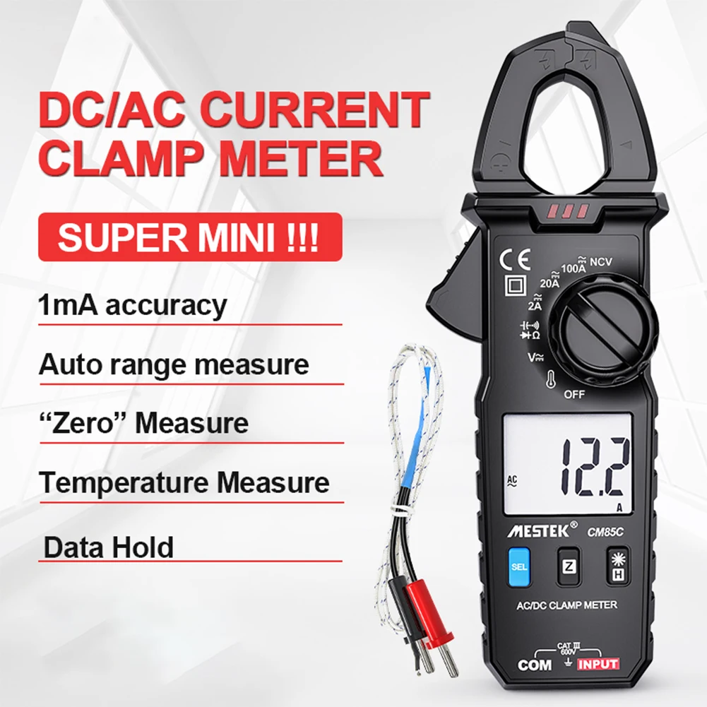 UT210D Digital Clamp Meter Temperature Measurement Auto Range Capacitance Multimeter AC/DC Current Voltage Resistance Meters
UT210D Digital Clamp Meter Temperature Measurement Auto Range Capacitance Multimeter AC/DC Current Voltage Resistance Meters