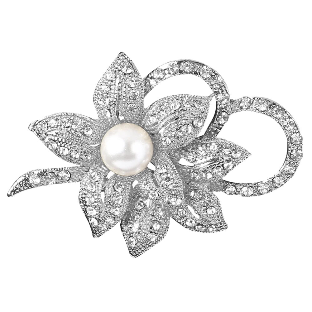 New Charm Flower Crystal Brooches Pins Rhinestone Imitation Pearl Brooch Pin for Clothes Decoration
New Charm Flower Crystal Brooches Pins Rhinestone Imitation Pearl Brooch Pin for Clothes Decoration