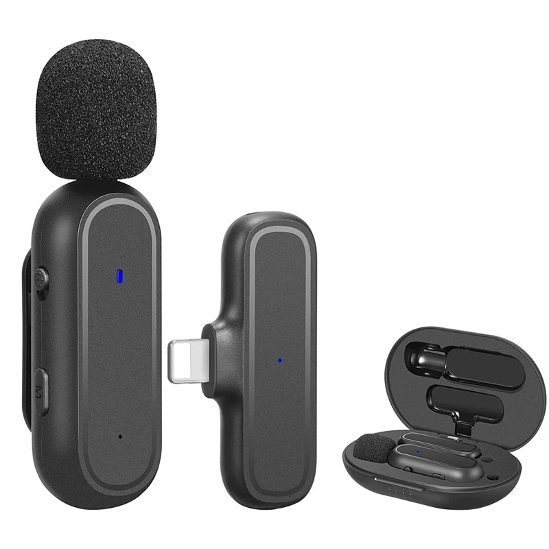 Wireless Microphone For Iphone Ipad With Charging Case, Mini Wireless Lavalier Microphone, Plug And Play, Auto Sync
Wireless Microphone For Iphone Ipad With Charging Case, Mini Wireless Lavalier Microphone, Plug And Play, Auto Sync