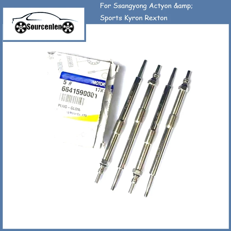 1/4PCS Brand New Genuine Ignition Glow Plugs Heater 6641590001 for Ssangyong Actyon & Sports Kyron Rexton
1/4PCS Brand New Genuine Ignition Glow Plugs Heater 6641590001 for Ssangyong Actyon & Sports Kyron Rexton