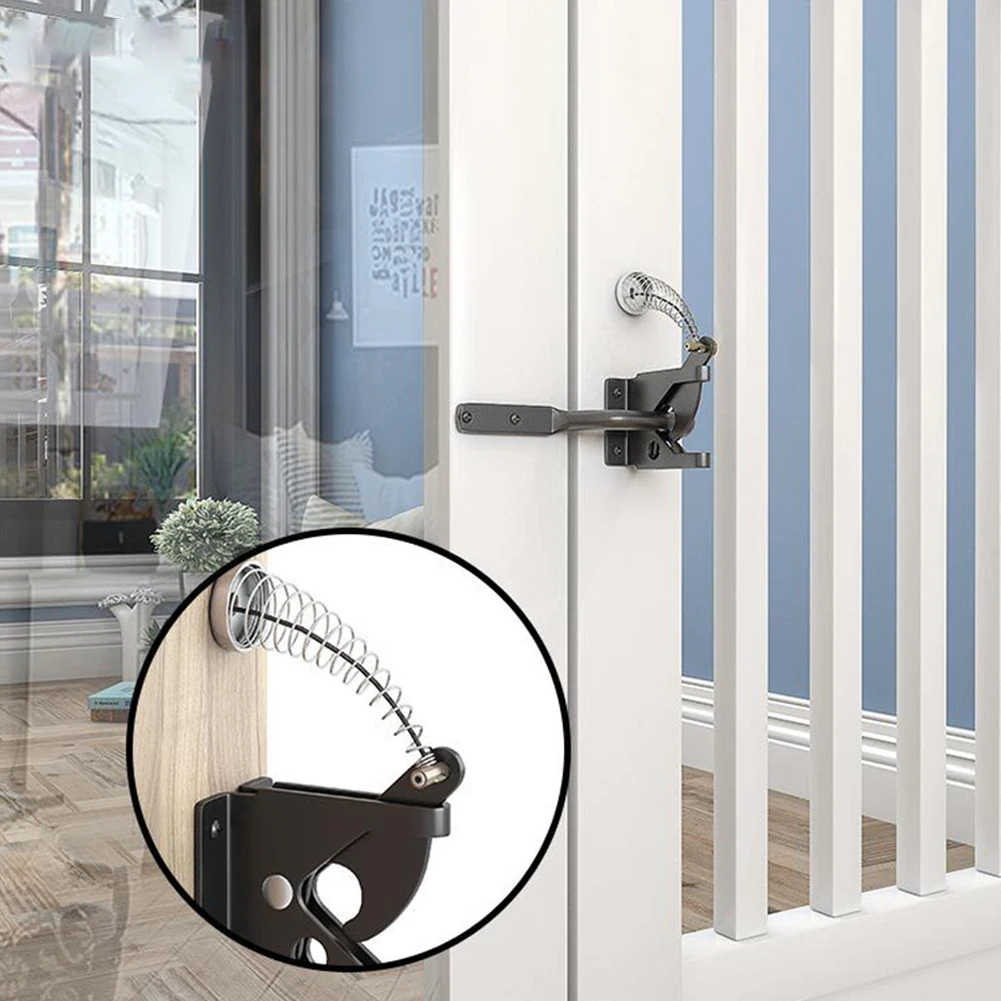 Latch Gate Latch Fences Gate Gate Cable Pull Self Locking Spring Yard Fences 1 Set Adjustable Black Carbon Steel
Latch Gate Latch Fences Gate Gate Cable Pull Self Locking Spring Yard Fences 1 Set Adjustable Black Carbon Steel