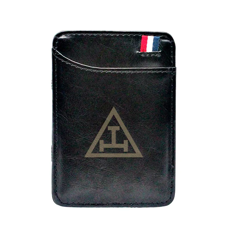 Pu Leather Laser Engraving Masons Triangle Symbol Magic Wallet Vintage Money Clips Card Purse BD142
Pu Leather Laser Engraving Masons Triangle Symbol Magic Wallet Vintage Money Clips Card Purse BD142