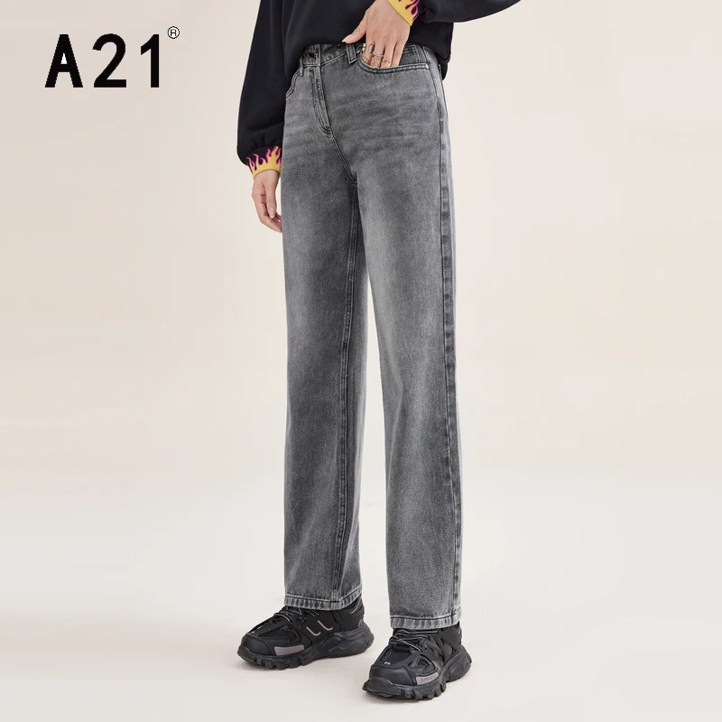 A21 Cool Ripped High Waist Jeans for Women Streetwear 2022 New Fashion Grey Loose Straight Female Cotton Denim Pants
A21 Cool Ripped High Waist Jeans for Women Streetwear 2022 New Fashion Grey Loose Straight Female Cotton Denim Pants