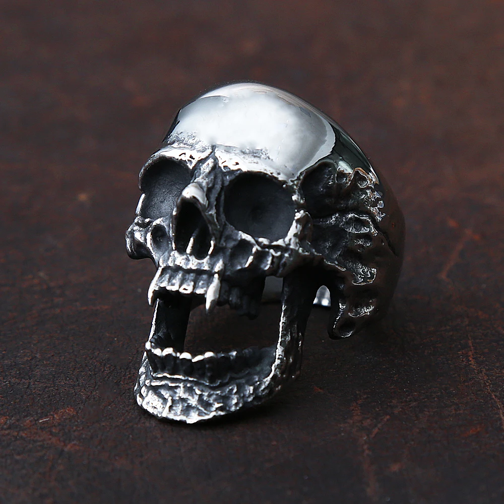 Gothic Big Heavy Metal Zombie Vampire Skull Ring Men's Stainless Steel Biker Ring Skull Fashion Goth Rings For Men
Gothic Big Heavy Metal Zombie Vampire Skull Ring Men's Stainless Steel Biker Ring Skull Fashion Goth Rings For Men