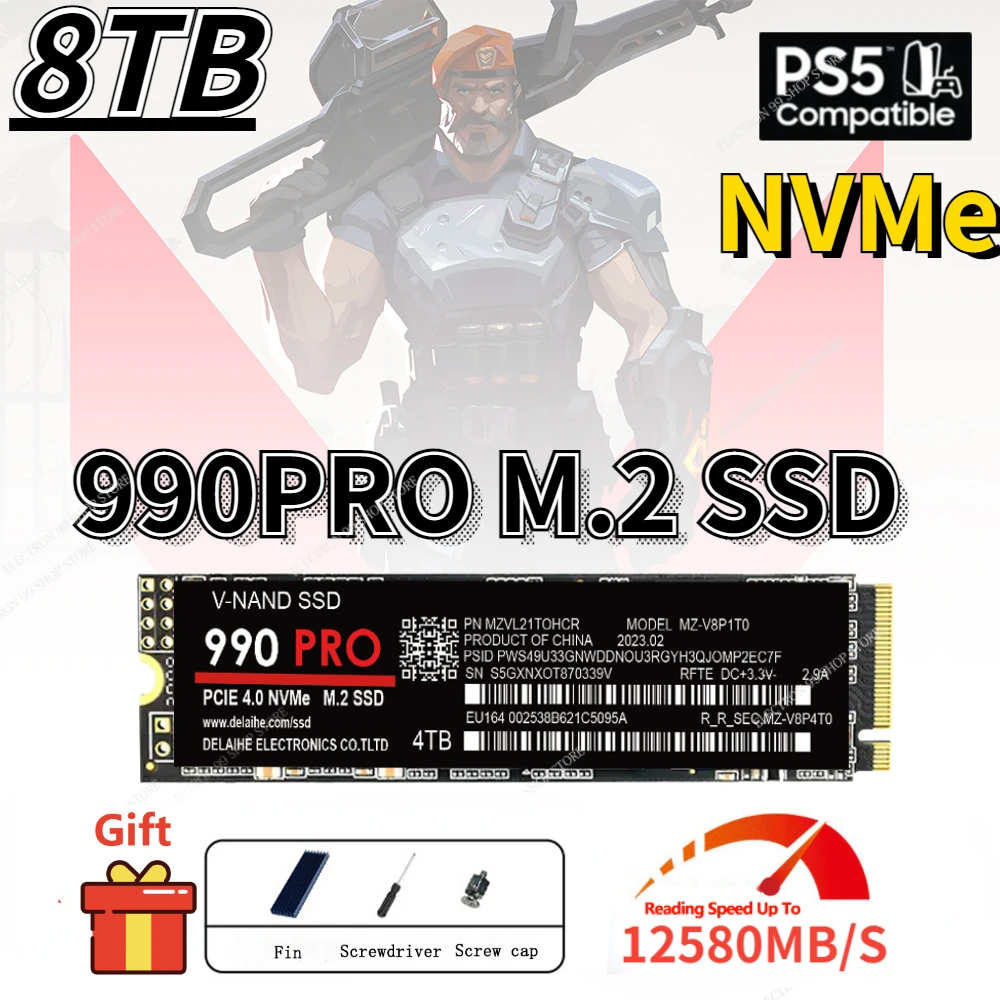 

8TB SSD M2 NVME 2TB 990 PRO Internal Solid State Drive 1TB 4TB hdd Hard Disk for laptop Computer m2 sata notebook SSD M.2 NGFF