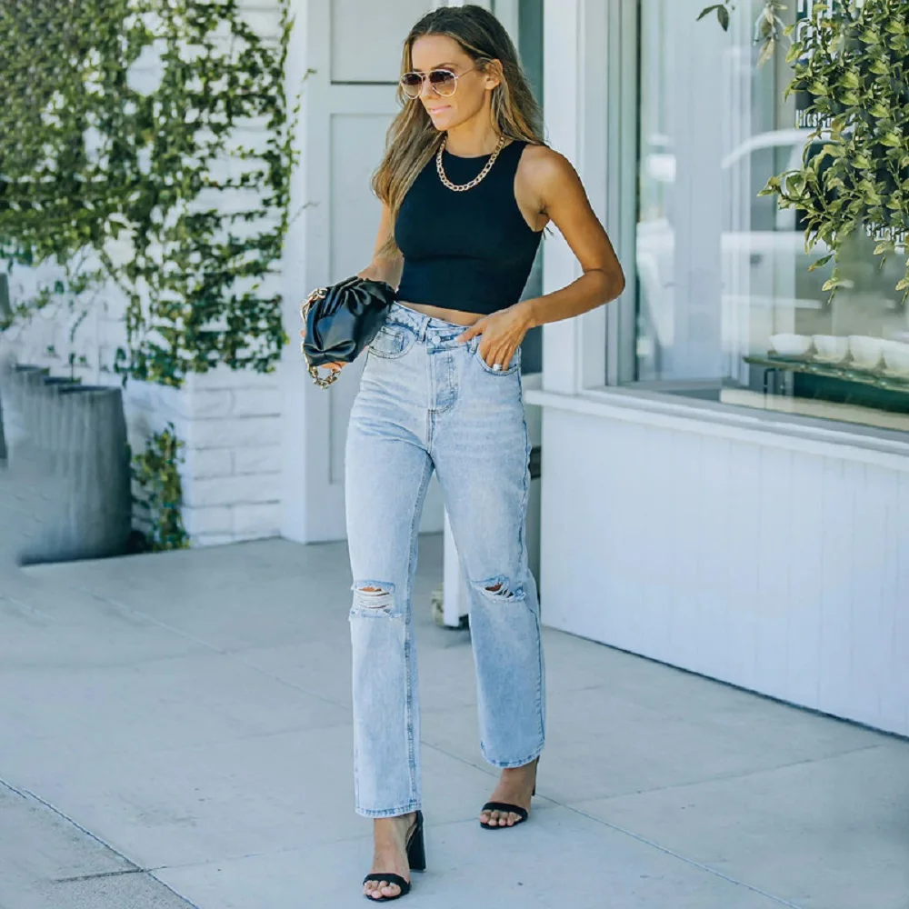 High Waist Women Jeans 2022 Autumn Vintage Wide Leg Jeans Fashion Women's Trousers Wash Blue Street Wear Straight Leg Jeans
High Waist Women Jeans 2022 Autumn Vintage Wide Leg Jeans Fashion Women's Trousers Wash Blue Street Wear Straight Leg Jeans