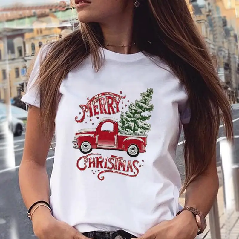 Women T Top Holiday Trend Lovely Tree Cute Merry Christmas Print Cartoon Shirt Female Tshirt New Year T-Shirts Graphic Tee 
Women T Top Holiday Trend Lovely Tree Cute Merry Christmas Print Cartoon Shirt Female Tshirt New Year T-Shirts Graphic Tee