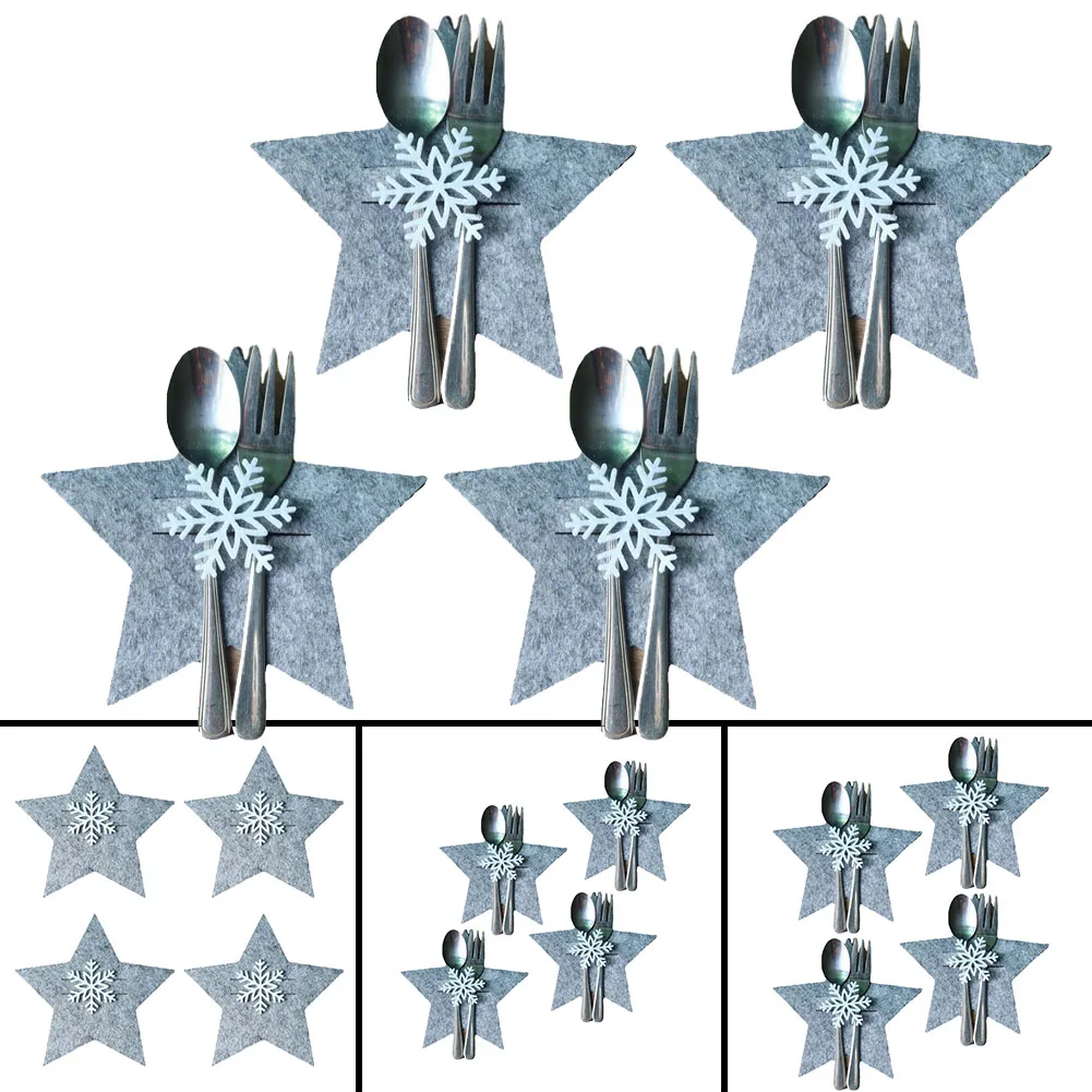 Cutlery Silverware Holder Pentagram 15cm/5.9in 4 Pcs Christmas Creative Durable Forks Bag Lightweight Non-toxics
Cutlery Silverware Holder Pentagram 15cm/5.9in 4 Pcs Christmas Creative Durable Forks Bag Lightweight Non-toxics