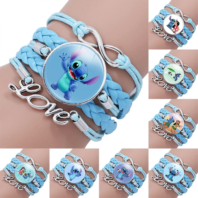 Disney Stitch Leather Bracelet Fashion Anime Blue Classic Braided Rope Chain Handmade Bracelets for KidsAdjustable Jewelry
Disney Stitch Leather Bracelet Fashion Anime Blue Classic Braided Rope Chain Handmade Bracelets for KidsAdjustable Jewelry