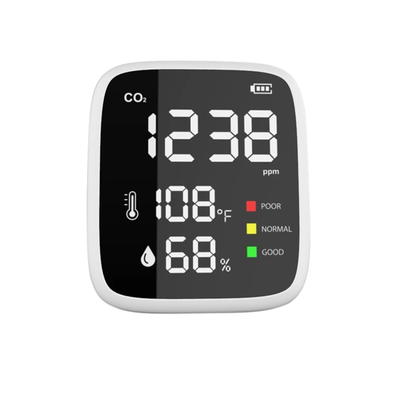Carbon Dioxide Detector CO2 Detector Humidity Monitoring Ligent Air Quality Detector,Real-Time LCD Display
Carbon Dioxide Detector CO2 Detector Humidity Monitoring Ligent Air Quality Detector,Real-Time LCD Display