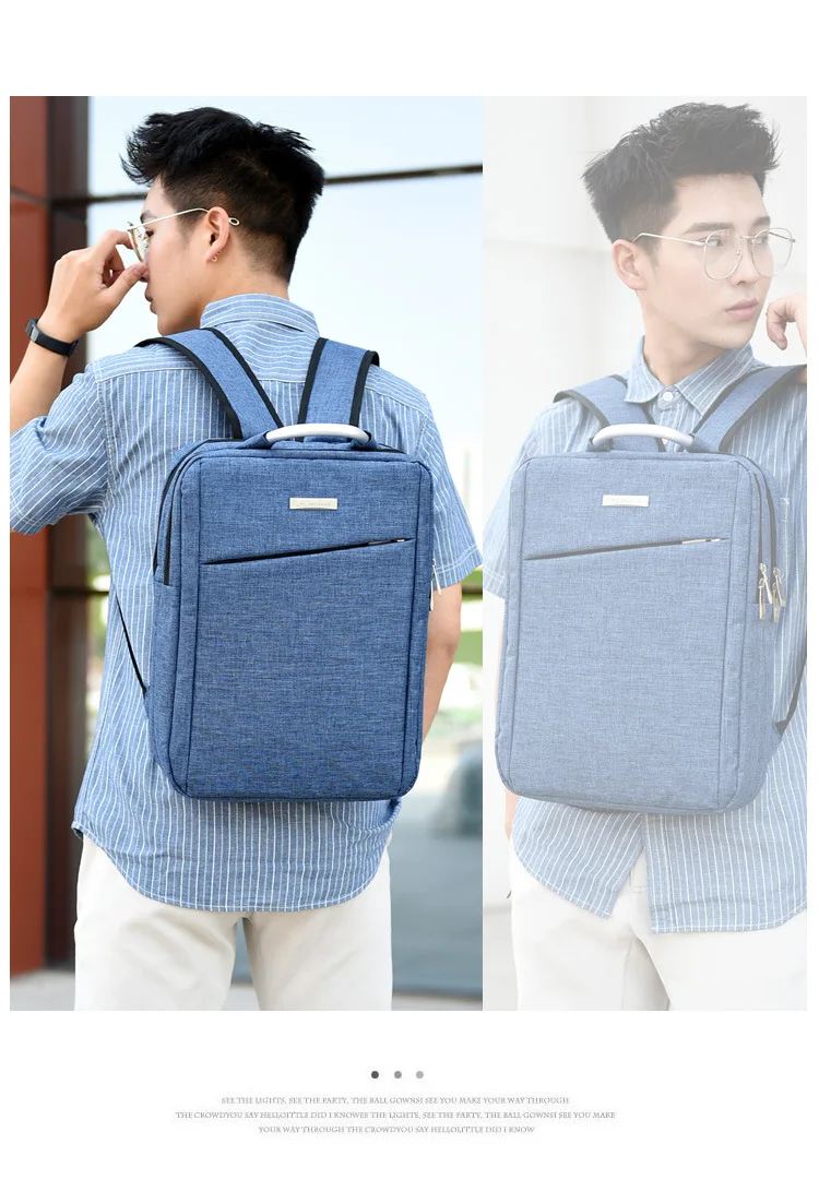 Men's fashion casual computer bag student couple backpack splash proof Oxford cloth backpack backpack
Men's fashion casual computer bag student couple backpack splash proof Oxford cloth backpack backpack