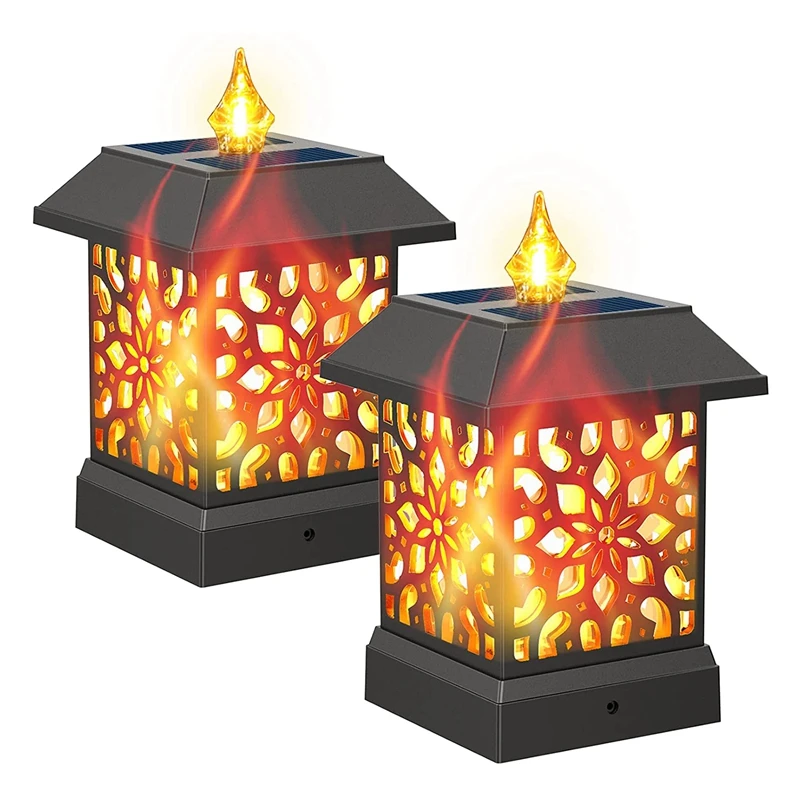 GTBL Solar Post Lights Outdoor With Flickering Flame,2 Pcs Solar Post Cap Lights,Solar Fence Post Light For 4X4 5X5 6X6 Posts
GTBL Solar Post Lights Outdoor With Flickering Flame,2 Pcs Solar Post Cap Lights,Solar Fence Post Light For 4X4 5X5 6X6 Posts