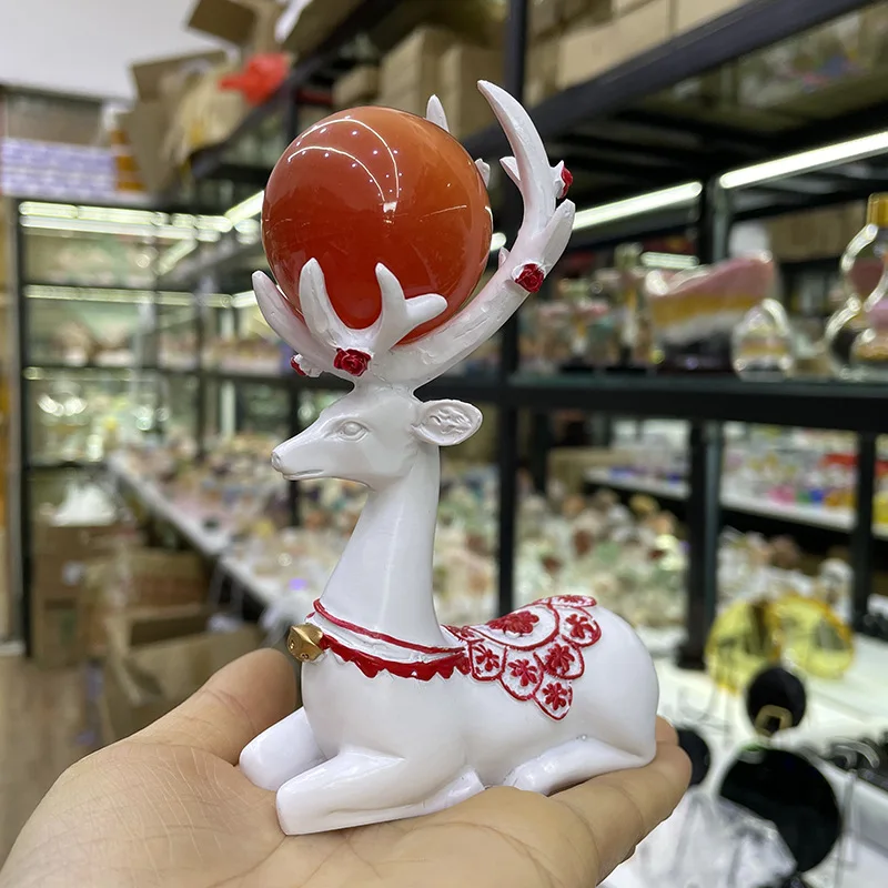 CS15 Wind Chimes Elk Sika Deer Crystal Ball Resin Base Shpere Display Stand Creative Crafts Gift Room Decor
CS15 Wind Chimes Elk Sika Deer Crystal Ball Resin Base Shpere Display Stand Creative Crafts Gift Room Decor