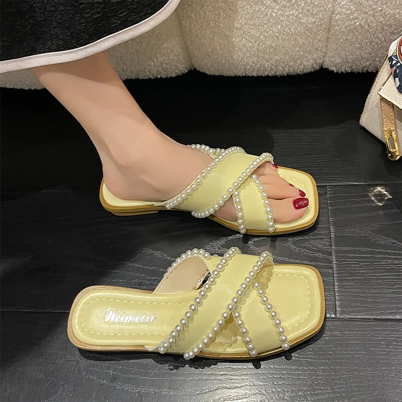 String Bead Beach Shoes Slippers Casual Slipers Women Slides Rubber Flip Flops Sabot Luxury Flat 2022 Soft Hawaiian Fashion Micr
String Bead Beach Shoes Slippers Casual Slipers Women Slides Rubber Flip Flops Sabot Luxury Flat 2022 Soft Hawaiian Fashion Micr