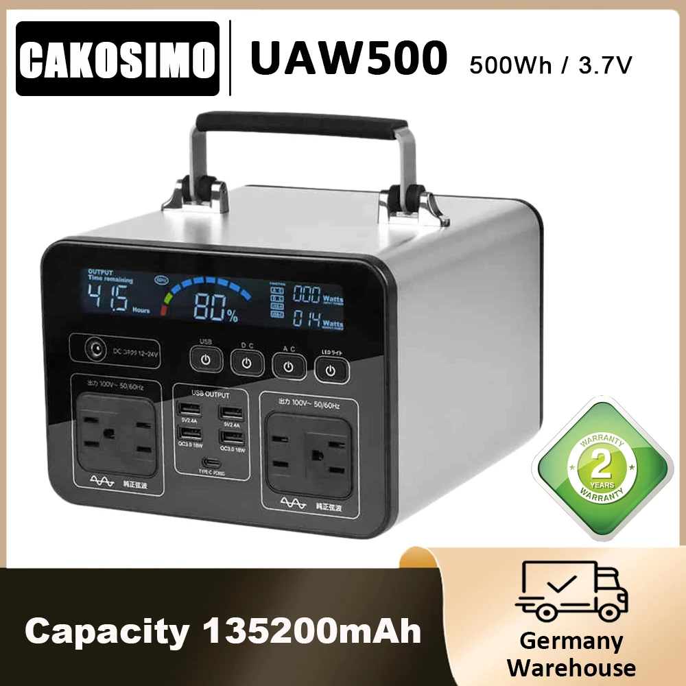 Портативная электростанция Cakosimo 500 Вт, 110 В, 230 В, источник питания, немодулированный синусоидальный сигнал с инвертором постоянного тока
Портативная электростанция Cakosimo 500 Вт, 110 В, 230 В, источник питания, немодулированный синусоидальный сигнал с инвертором постоянного тока