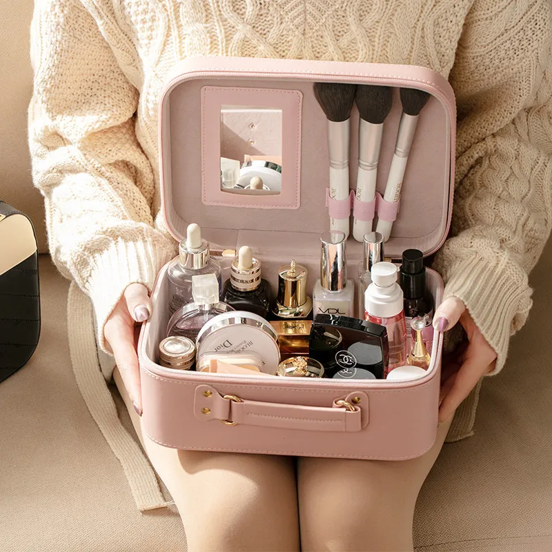 Large Capacity Makeup Bag Women Leather Travel Make Up Pouch Wash Cosmetic Case Toiletries Organizer Female Storage Handheld Box
Large Capacity Makeup Bag Women Leather Travel Make Up Pouch Wash Cosmetic Case Toiletries Organizer Female Storage Handheld Box
