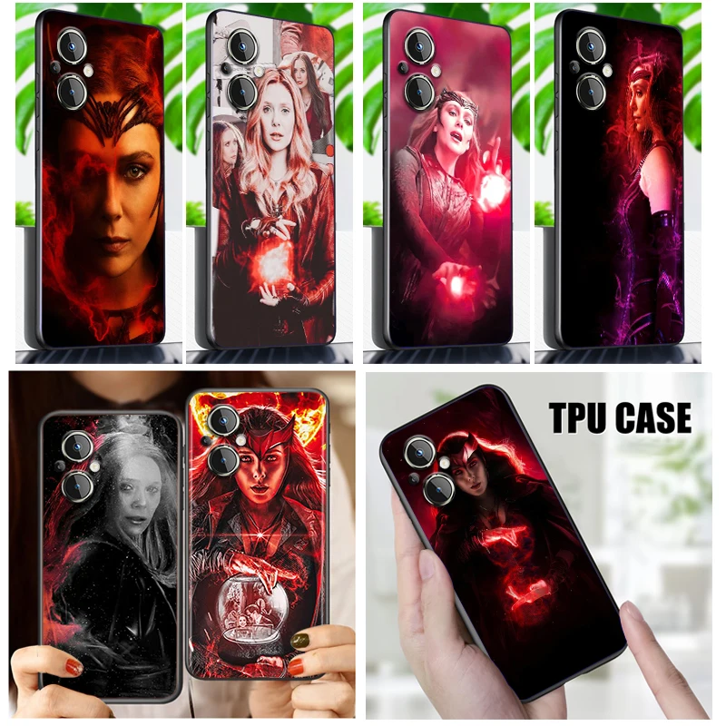 

Marvel Scarlet Witch Phone Case For OnePlus Nord N200 N20 CE2 Lite CE 10 9RT 9R 9 8 8T 7 7T 6 6T Pro 5G Black TPU Cover