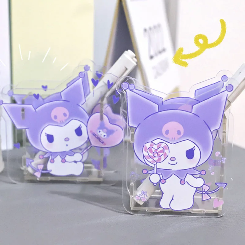 Sanrio Kuromi Kawaii Student Desk Pen Holder Cosmetic Brush Multi-Functional Office Stationery Pvc Transparent Storage Cartridge
Sanrio Kuromi Kawaii Student Desk Pen Holder Cosmetic Brush Multi-Functional Office Stationery Pvc Transparent Storage Cartridge