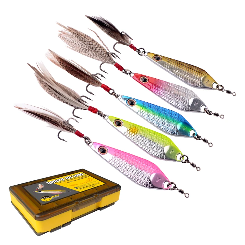 iLure 5Pcs Metal Jig VIB Fishing Lure 7g-28g 3D Eyes Sinking Bass Bait Trout Jigging Lures With Hooks Box Artificial Tackle
iLure 5Pcs Metal Jig VIB Fishing Lure 7g-28g 3D Eyes Sinking Bass Bait Trout Jigging Lures With Hooks Box Artificial Tackle