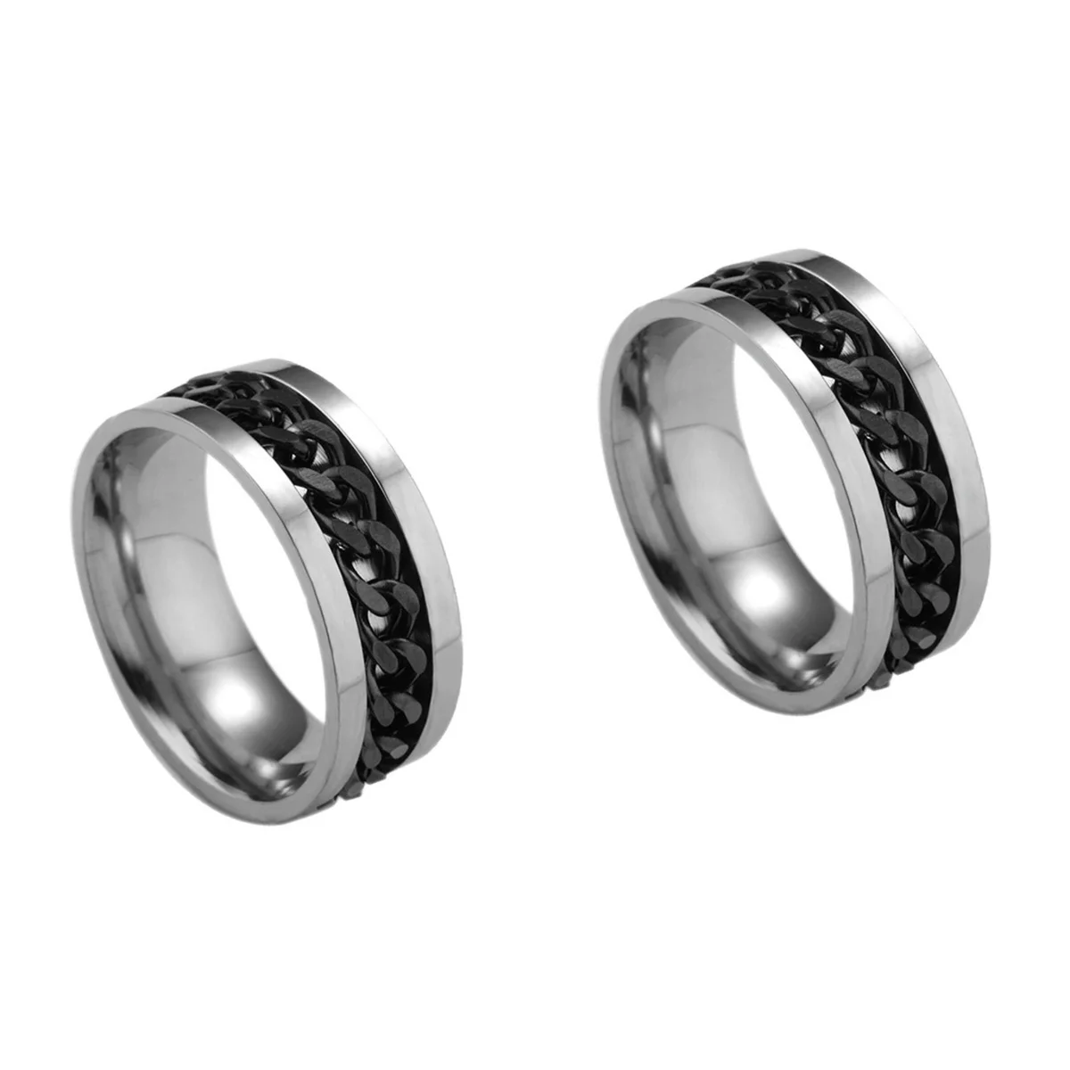 2x Stainless Steel Rings Bulky Rings Chain Rings for Men Rings Finger Jewelry Stylish Rings Men Rotating Rings
2x Stainless Steel Rings Bulky Rings Chain Rings for Men Rings Finger Jewelry Stylish Rings Men Rotating Rings
