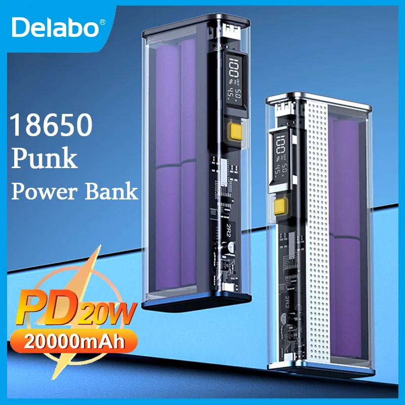 Power Bank DIY Case 20000mAh TypeC PD22.5W Two-way Fast Charging Electric Board 18650/21700 Battery External Battery Storage Box 
Power Bank DIY Case 20000mAh TypeC PD22.5W Two-way Fast Charging Electric Board 18650/21700 Battery External Battery Storage Box