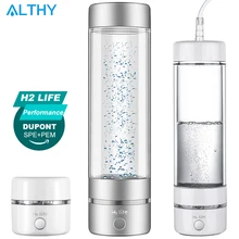 H2Life Performance Molecular Hydrogen Water Generator Bottle DuPont SPE PEM Dual Chamber lonizer   H2 Inhalation Device