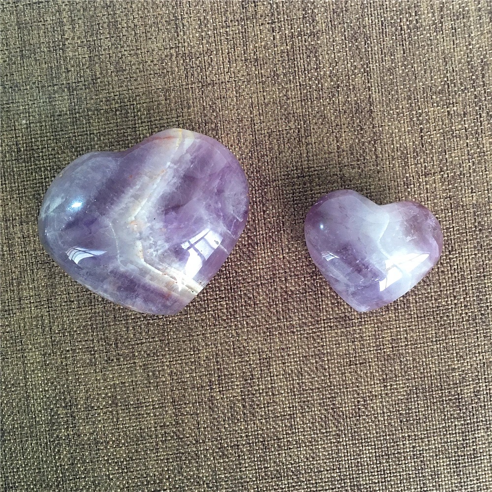 2Pcs Natural Amethyst Quartz Crystal Heart Mascot Treatment Ornament Home Decor Reiki Healing Purple Gemstone Souvenir
2Pcs Natural Amethyst Quartz Crystal Heart Mascot Treatment Ornament Home Decor Reiki Healing Purple Gemstone Souvenir