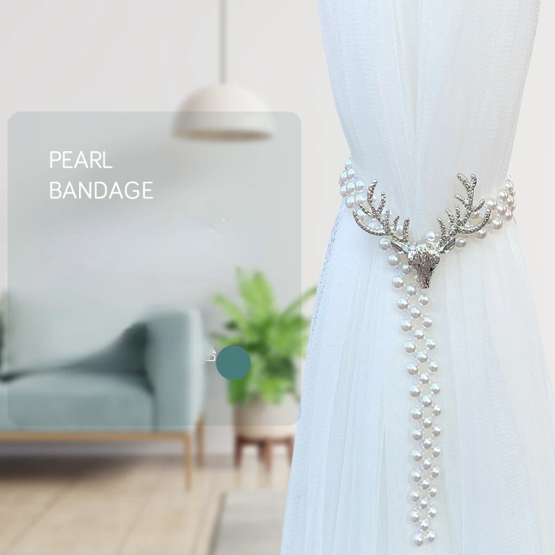New Creative European-style Pearl Curtain Straps General-purpose Large and Small Curtains Can Be Freely Adjusted
New Creative European-style Pearl Curtain Straps General-purpose Large and Small Curtains Can Be Freely Adjusted