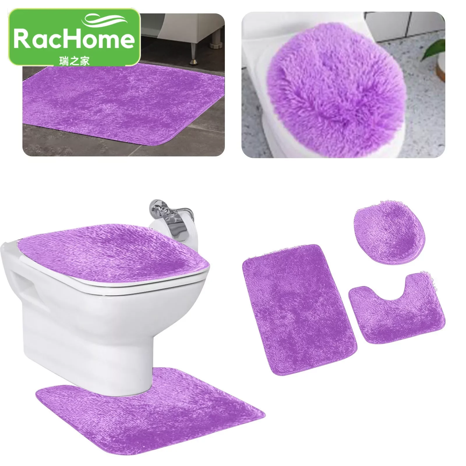 Bathroom Bath Mat Toilet Cushion Cover Set Shower Room Rug Toilet Rugs Fleece Anti Slip Shower Carpets Set Home Toilet Lid Cover
Bathroom Bath Mat Toilet Cushion Cover Set Shower Room Rug Toilet Rugs Fleece Anti Slip Shower Carpets Set Home Toilet Lid Cover
