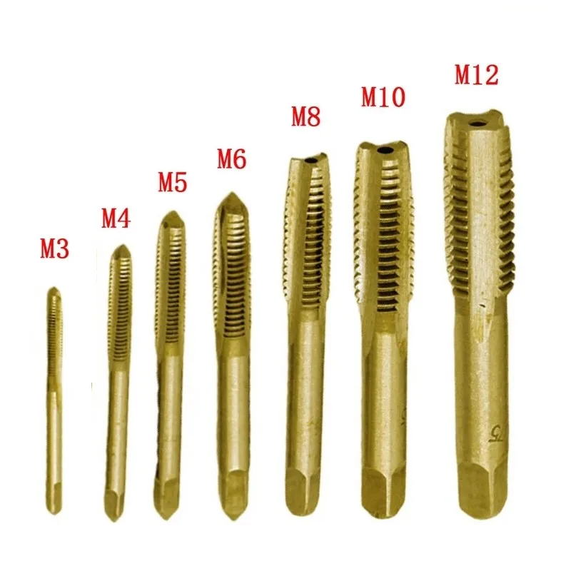 7 Pcs M3 M4 M5 M6 M8 M10 M12 HSS Machine Screw Thread Metric Plug Tap Drill Bits Hand Tapping Gold Tap Metalworking Hand Tools
7 Pcs M3 M4 M5 M6 M8 M10 M12 HSS Machine Screw Thread Metric Plug Tap Drill Bits Hand Tapping Gold Tap Metalworking Hand Tools