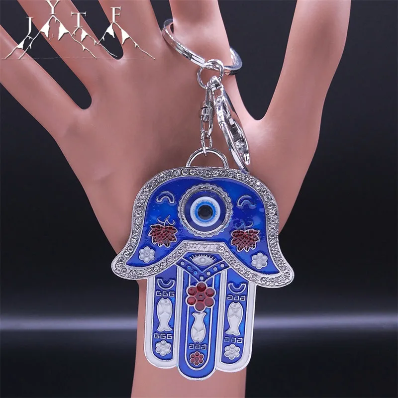 Hamsa Hand Turkey Blue Evil Eye Keychain Fatima Hands Amulet Car Keyring for Women Men Alloy Bag Accessories Jewelry Gift KXH716
Hamsa Hand Turkey Blue Evil Eye Keychain Fatima Hands Amulet Car Keyring for Women Men Alloy Bag Accessories Jewelry Gift KXH716