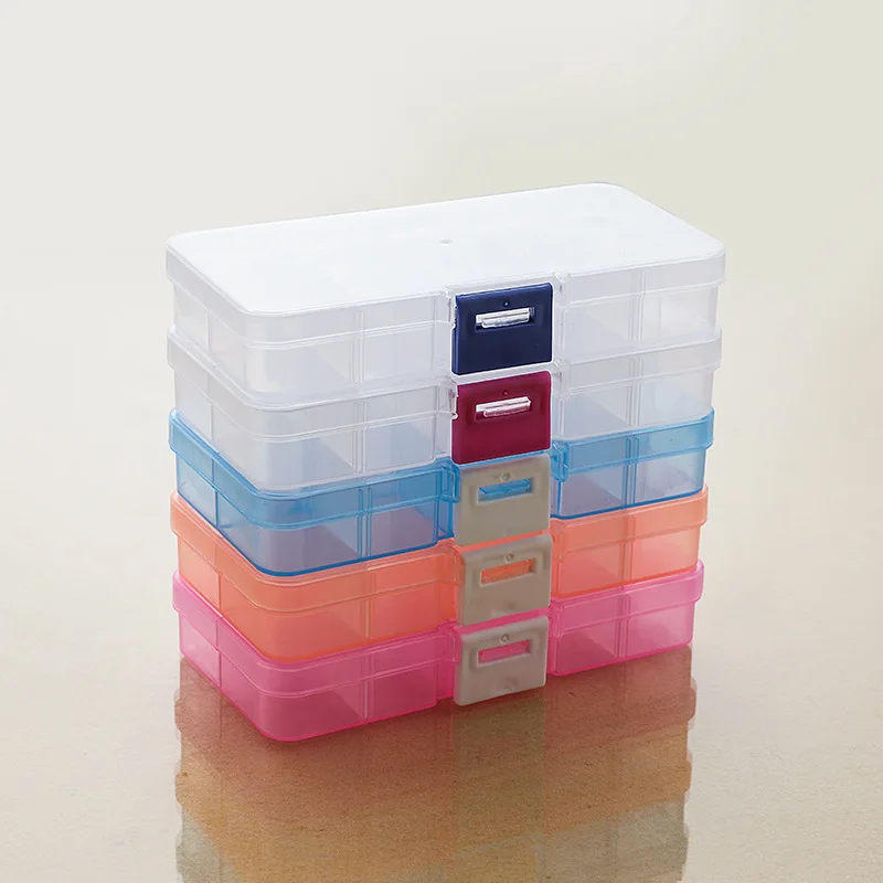 Storage Organizer 10 Slots Adjustable Transparent Jewelry Storage Box Ring Earring Drug Pill Beads Portable Plastic Organizer
Storage Organizer 10 Slots Adjustable Transparent Jewelry Storage Box Ring Earring Drug Pill Beads Portable Plastic Organizer