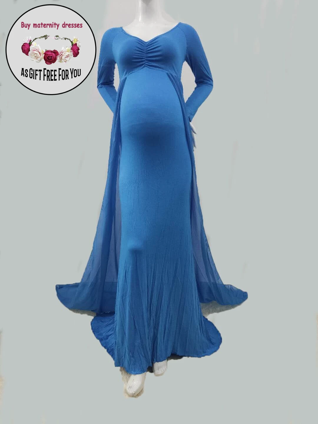 Women Chiffon Shawl Maternity Dress for Photography Props Elegant Long Sleeve Maxi Gown Pregnancy Dress For Photo Shoot
Women Chiffon Shawl Maternity Dress for Photography Props Elegant Long Sleeve Maxi Gown Pregnancy Dress For Photo Shoot