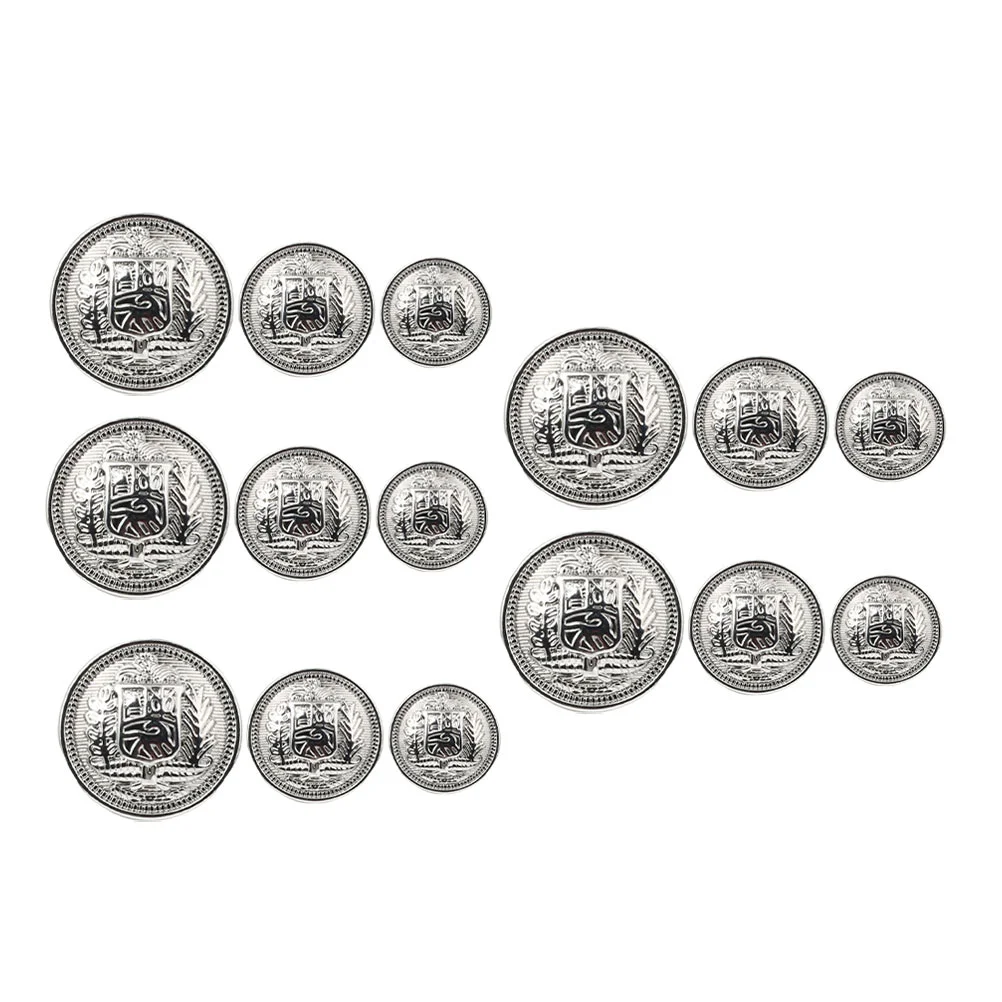 30 Pcs Metal Buttons Vintage Costume DIY Fashion Sewing Clothing Clothes Fasteners Zinc Alloy Shield Coat Hand Miss
30 Pcs Metal Buttons Vintage Costume DIY Fashion Sewing Clothing Clothes Fasteners Zinc Alloy Shield Coat Hand Miss