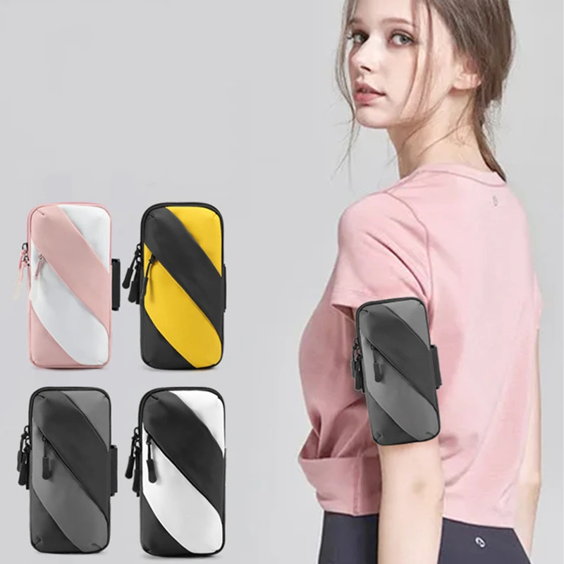 

Waterproof Sports Armband Phone Case For IPhone Pro Max For Samsung For Huawei 6.5" Universal Sports Phone Case Running Arm Band