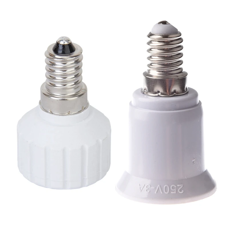 

Новинка, 2 шт., адаптер-конвертер для светодиодной лампы с винтовым цоколем, от E14 до E27 и E14 до GU10