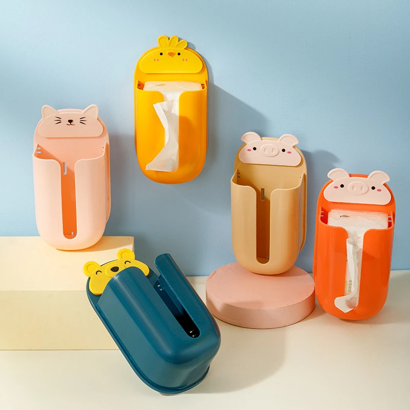 Cartoon Punch-free Tissue Holder Toilet Tissue Box Kitchen Storage Wall-mounted Drawer Box Roll Paper Toilet Paper Storage Box
Cartoon Punch-free Tissue Holder Toilet Tissue Box Kitchen Storage Wall-mounted Drawer Box Roll Paper Toilet Paper Storage Box